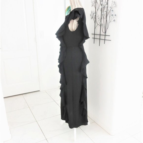 Victoria's Secret Black Ruffle Robe - Picture 7 of 14